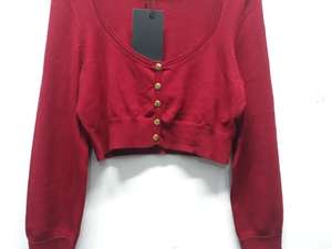 Suéter de Moda para Mujer, Manga Larga, Casual, Cuello en V, con Botones, para Oficina, Lote de Bangladesh - Product Image 3