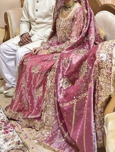 Belle robe de longueur au sol indienne/pakistanienne, ornement dabi, ZARI, fonctionne pour le mariage @ 2022, nouvelle collection - Product Image 2