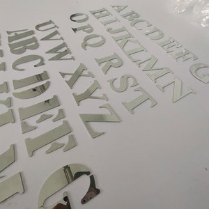 Stencil in Metallo Personalizzati, Lettere dell'Alfabeto, Citazioni, Adesivi a Specchio per Pareti, Decorazione Casa Personalizzata - Product Image 3