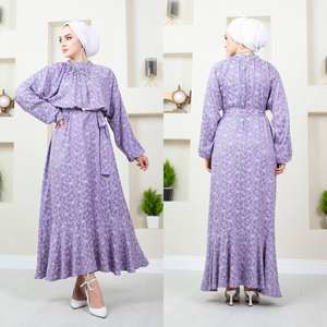 Nouvelle saison femmes modeste qualité islamique turc Abaya caftan tunique Kimono Hijab ethnique dubaï arabe musulman mode vente directe - Product Image 5