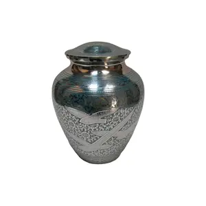 Kuşlar kazınmış pirinç Urn yüksek standart kaliteli hatıra insan külleri Urn üretici ve ihracatçı Metal Keepsake Urns