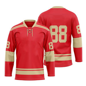 Maillot de Hockey sur glace personnalisé de haute qualité, tenue imprimée par Sublimation, nouveau Design, bas prix, nouvelle collection, 2019 - Product Image 4