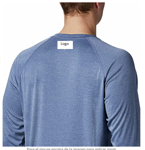 T-shirt manches longues homme, 50% polyester, pour la pêche, vente en gros, prix usine du Bangladesh, 100% - Product Image 6