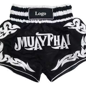 กางเกงขาสั้นต่อสู้ MMA พิมพ์ลายกำหนดเองสำหรับคิกบ็อกซิ่งและมวยไทย - Product Image 1