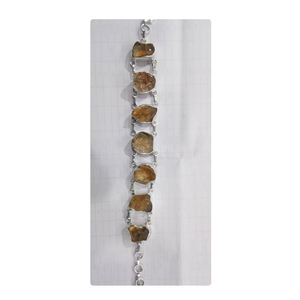 Bracelet en argent sterling 925 avec perles de pierres précieuses naturelles Fashion Charm Style CZ Material - Product Image 1