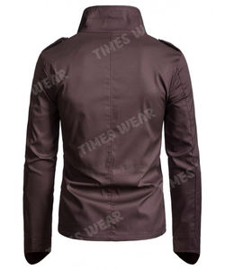 Chaqueta con cordón de cintura sólida informal de alta calidad para hombre con cuello levantado, estilo de invierno con varios bolsillos, nuevo modelo - Product Image 3