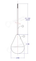 Interrupteur de niveau à flotteur en PVC, type A B C, pour la mesure et le contrôle du niveau de liquide