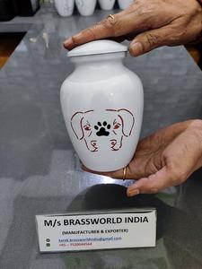 Urna de cremación con una sola pata de mascota en la cara del perro para mascotas grandes y pequeñas Suministros funerarios de alta calidad - Product Image 2