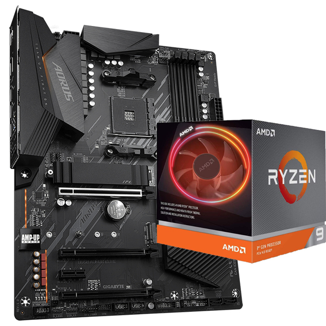 Used GIGABYTE B550 AORUS ELITE AMD AM4 Socket Gaming Motherboard with AMD B550 Chipset Support Ryzen 7 3700X 9 3900X Processor
