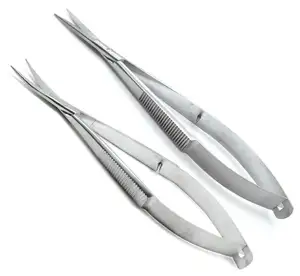 Castroviejo Curved and Straight Scissors Sharp/Sharp 4.5" Micro Surgery Set