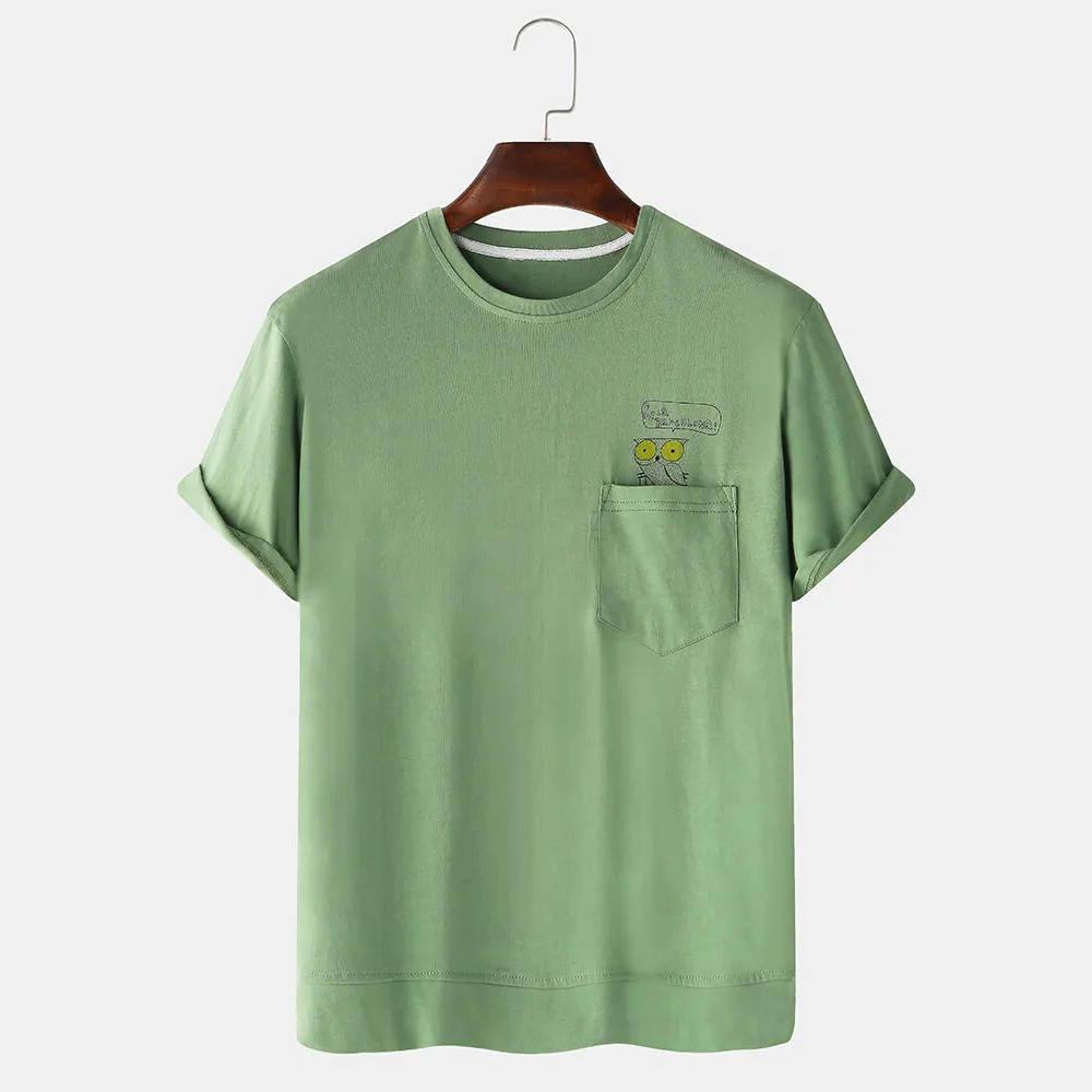T-Shirt Lengan Pendek Pria Penghilang Panas Menyerap Panas Kustom Logo Desain Oem Pabrik
