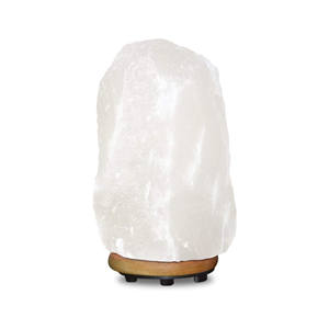 IMPEX PAKISTAN Lámpara de sal de roca de cristal blanco del Himalaya de alta calidad Técnica de atrapasueños tallada a mano Tamaño personalizado Logotipo personalizado - Product Image 1