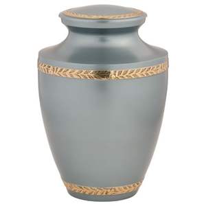 Real de plata Santa Cruz grabado Memorial latón Metal/aluminio adultos humanos Funeral la cremación las cenizas urnas Americano/estilo europeo - Product Image 6