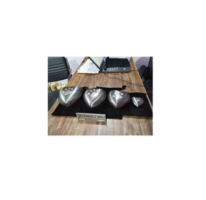 Brassworld India's Silver Aluminium PAW <b>Pet</b> Cremation Urn Funeral Supplies - Product Image 1