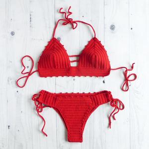 <b>Crochet</b> Bikini <b>Set</b>, Cheeky Bikini - Product Image 1