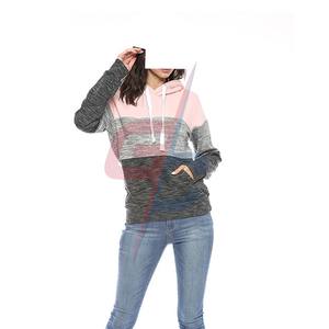 Jersey de proveedor de Sudadera con capucha de moda con forro polar de manga larga activa para mujer con talla grande - Product Image 3