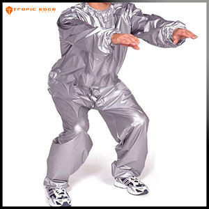 Traje de Sauna para hacer ejercicio, ropa negra resistente para perder peso, para gimnasio - Product Image 5