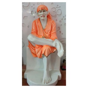 โบราณสีขาว Makrana หินอ่อนไสบาบารูปปั้น - Product Image 1