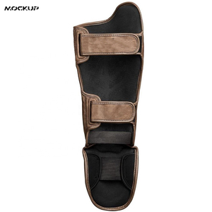 Espinillera personalizada, Material de cuero de diseño propio, alta calidad, Color marrón, venta al por mayor, último diseño - Product Image 2