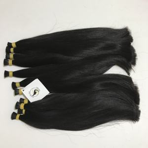 Crochet — Extensions de cheveux naturels lisses, 100% non traités, cheveux humains vierges, soyeux, de haute qualité, - Product Image 4