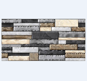 Atractivas Baldosas de Cerámica para Paredes con Acabado Rústico Esmaltado de 300x600 mm de Alta Profundidad, Utilizadas para Decorar Exteriores de Oficinas - Product Image 5