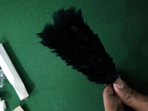 Plume longue et large de couleur noire sur mesure pour chapeau Shako 1806 Wings - Product Image 5