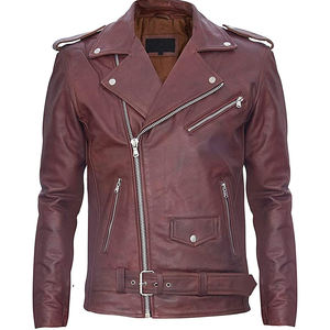 Chaqueta de cuero para motocicleta, chaqueta Original de alta calidad - Product Image 1