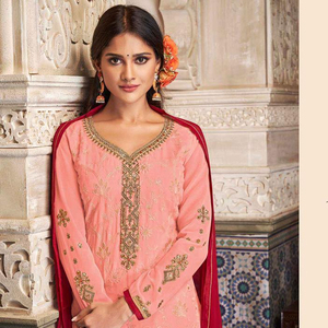 Anarkali Designer prêt-à-porter indien pour femme, vente en gros, Bazzar Salwar Suit Patiyala Dupatta en viscose, robe de mariée pour femme, prix bas - Product Image 1