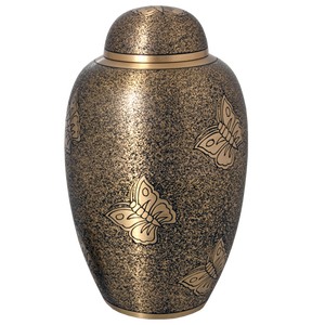 Hermosa urna roja de cremación de Brassworld India American Style Funeral Supplies - Product Image 5