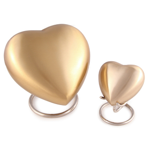 Urne funéraire en forme de cœur, style américain, métallique, élégante, de haute qualité, la plus vendue, pour petits souvenirs et cérémonies funéraires - Product Image 3