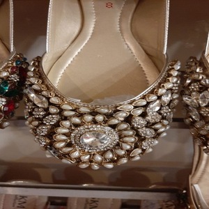 Zapatos Khussa para mujer, tendencia de moda plana ligera para Primavera, estilo pakistaní e indio - Product Image 4