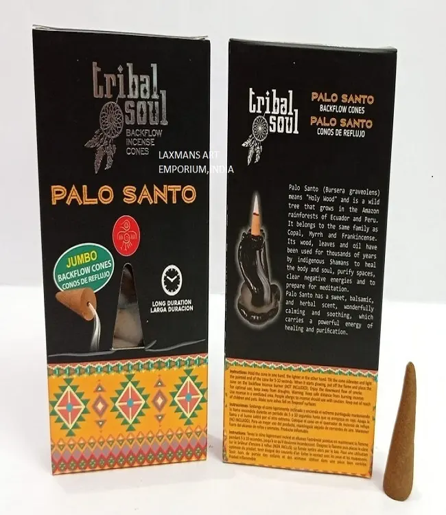 Pack de cônes d'encens parfumés Palo Santo de marque Tribal Soul Offre Spéciale populaire