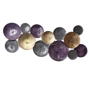 Círculos de forma modernos y elegantes, colgante de pared decorativo de METAL para sala de estar, cama, habitación de invitados - Product Image 4