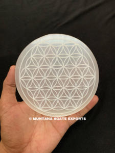 แผ่นหินโมราแกะสลักแผ่นคริสตัลรักษาธรรมชาติหินเรกิปรับสมดุลการทำสมาธิเพื่อการทำความสะอาดบ้าน - Product Image 4