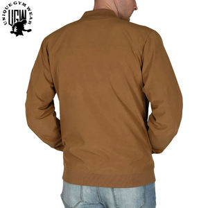 UNIQUE GYM WEAR Veste bomber d'hiver pour homme, écologique, imperméable, coupe-vent, respirante, en nylon/polyester, coupe ajustée, fermeture éclair - Product Image 2
