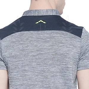 T-shirt personnalisé pour homme 2021, 200g, manches courtes, tricot uni en polyester/coton, avec impression de logo personnalisé - Product Image 6