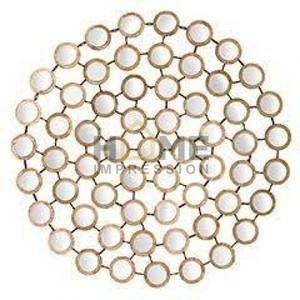Luxury Craft Decorative Art & Craft Antique <b>Glass</b> Beaded Circular Wall Decoration All Season Wall <b>Mirror</b> - Product Image 6