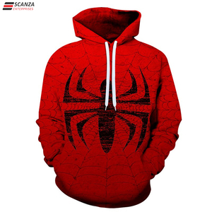 Vente en gros de pulls à capuche noirs à manches longues personnalisés pour hommes pulls vierges thermiques en coton à la mode personnalisés OEM d'hiver avec logo brodé - Product Image 3