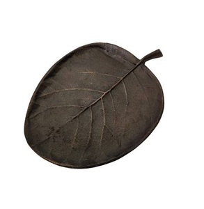 Meilleure vente de plateau de feuilles en aluminium fait à la main écologique assiette de service de collation la plus vendue d'Inde - Product Image 1