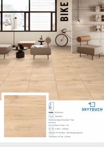 Carreaux de sol en porcelaine aspect bois 600x600 finition mate bonne qualité meilleur choix pour la chaîne de vente au détail et le marché de gros - Product Image 3