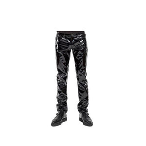 Gran oferta de pantalones para hombre de alta calidad ligeros totalmente personalizados con logotipo propio recién llegado 2023 Unisex de cuero brillante PU transpirable - Product Image 1