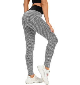 Pantalones de yoga para gimnasio de cintura alta para mujer Nuevas mallas de material suave cepillado para fitness - Product Image 6