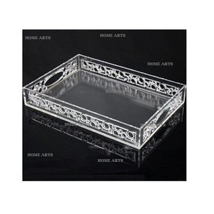 Bandeja de Acrílico Transparente de Diseño Clásico para Té y Café, Bandeja Rectangular de Calidad Superior para Servir Chocolates al por Mayor - Product Image 6