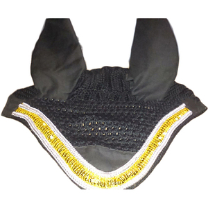 ผ้าคลุมหน้ารูปม้าบินส่องแสงเป็นประกายวิบวับสีแดงน้ำเงินดำ34648ทรงซังข้าวโพดทั้งผืนเงินดอลลาร์2 - Product Image 4