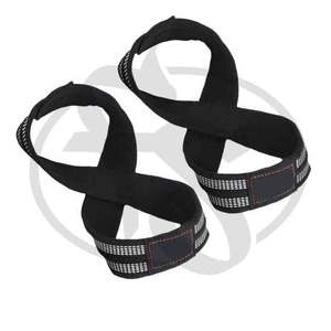 Correa de cuero de algodón de alta calidad para gimnasio, entrenamiento físico, logotipo personalizado para levantamiento de pesas - Product Image 4