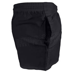 Shorts décontractés en coton pour hommes, anti-plis, taille élastique, couleur unie, service OEM, maille personnalisée - Product Image 2