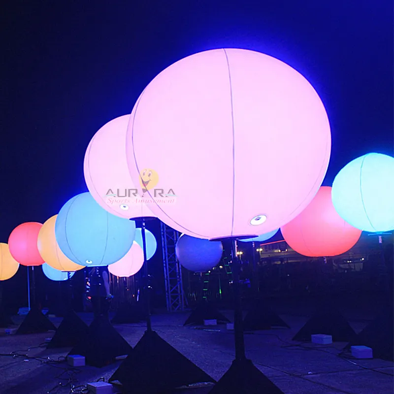 Рекламная надувная стойка со светодиодным светильником, штатив для шара, надувной воздушный шар, стойка для стойки с логотипом