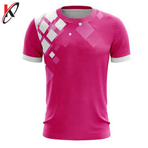 Camiseta personalizada para hombre suave 100% poliéster/algodón rosa manga corta con impresión personalizada - Product Image 5