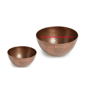 Cobre Antiqui Hammered Bowl Estilo Japonés - Product Image 1
