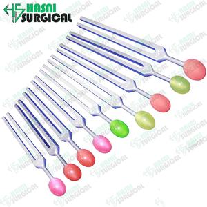 Tenedor de afinación de Solfeggio sagrado radical de 9 piezas de alta calidad con bolas de colores de Hasni Surgical - Product Image 2